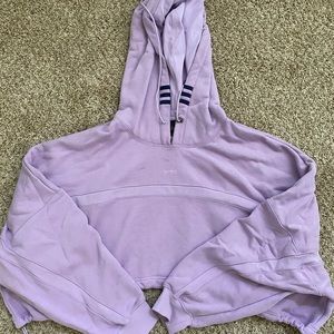 NWT Ivy Park lilac cropped Oversized hoodie